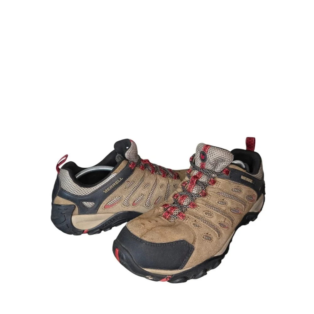 Merrell Crosslander 2 Hiking Shoes Mens 11.5 Brown Suede Trail Outdoor Lace Up